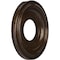 Ekena Millwork Traditional PVC Medallion (Canopies up to 5 1/2"), 10"OD x 3 1/2"ID x 1 1/8"P, Metallic Mystic Brown CMP10TRAMB - alternate 5